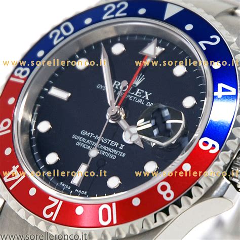 codice rolex gmt rosso blu usato|Rolex gmt.